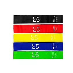 Sada 5 gum na cvičení Mini Power Band Line Sport