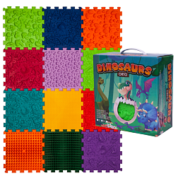 Masážní podložka Ortek Dinosauři Puzzle 12 prvků